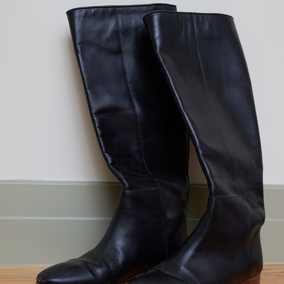 Loeffler Randall black leather boots size 36.5 - Picture 5 of 5